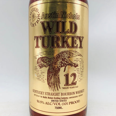 ワイルドターキー 12年 ゴールド 750ml。力強さと円熟が融合したプレミアムバーボン