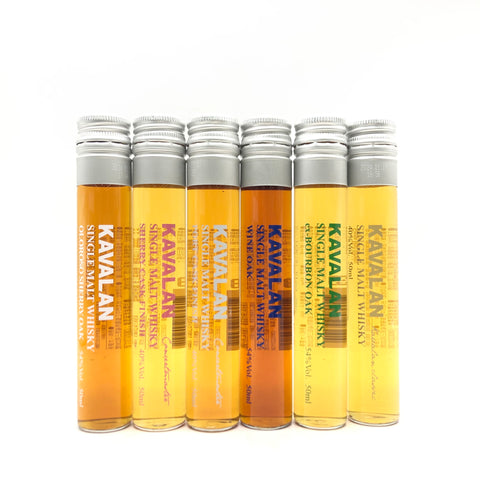 カバラン6本セット50ml×6。小さなボトルに詰まった、世界が認めた味わい。　