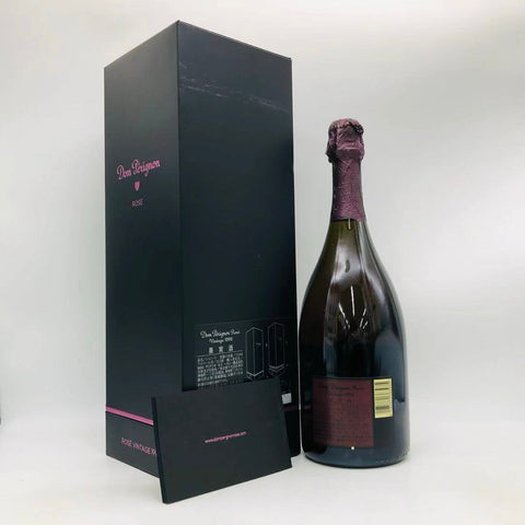 ドンペリニヨン ロゼ 1998 750ml　箱とボトルの裏面画像