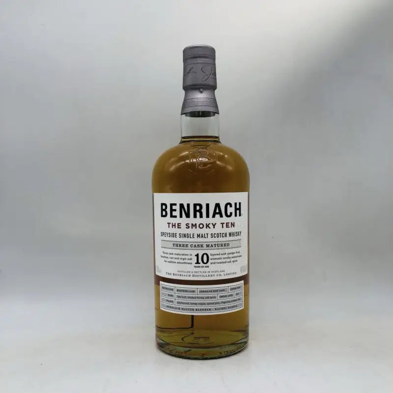 BenRiach 10年 The Smoky Ten スコッチウイスキーのボトル 箱なし 700ml 46%