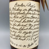 Booker Noe's 手書きラベルクローズアップ
