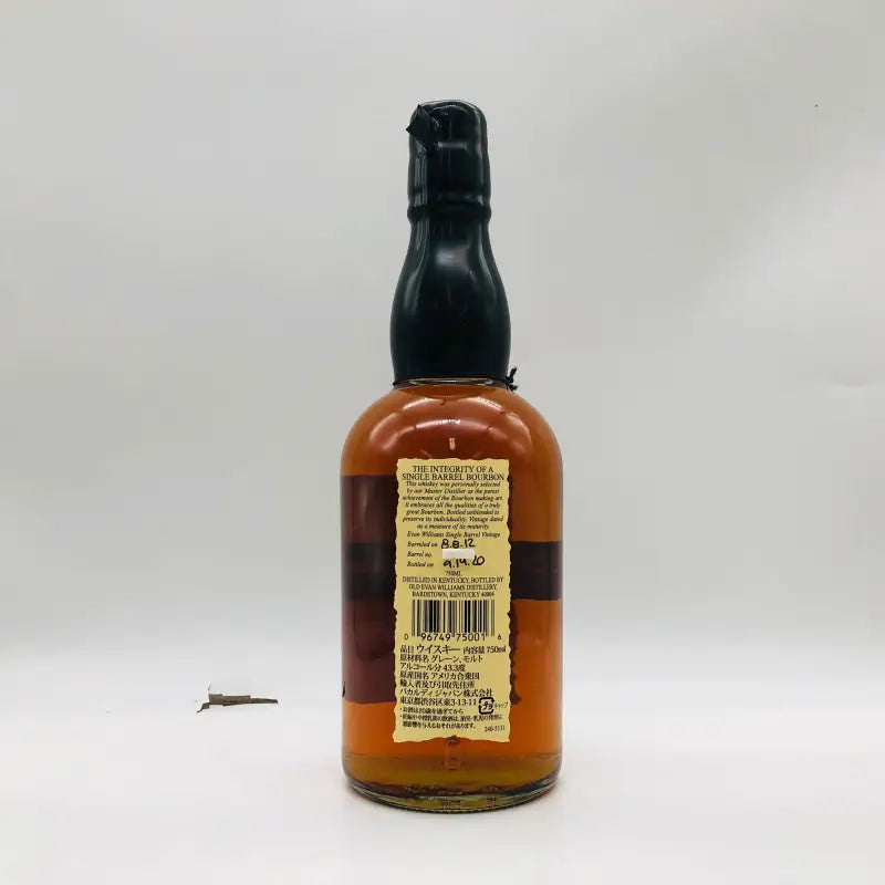 エヴァン ウィリアムス シングルバレル 2012年 750ml 43.3% 箱なし