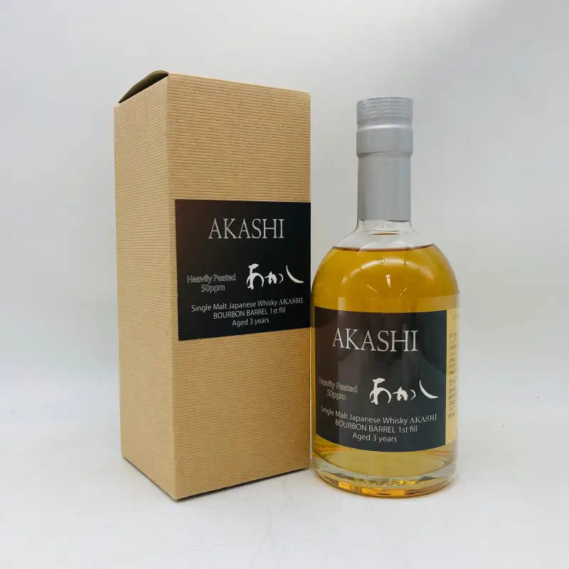 江井ヶ嶋酒造 シングルモルトあかし バーボンバレル3年 ヘビリーピーテッド 500ml 50% - ウイスキー