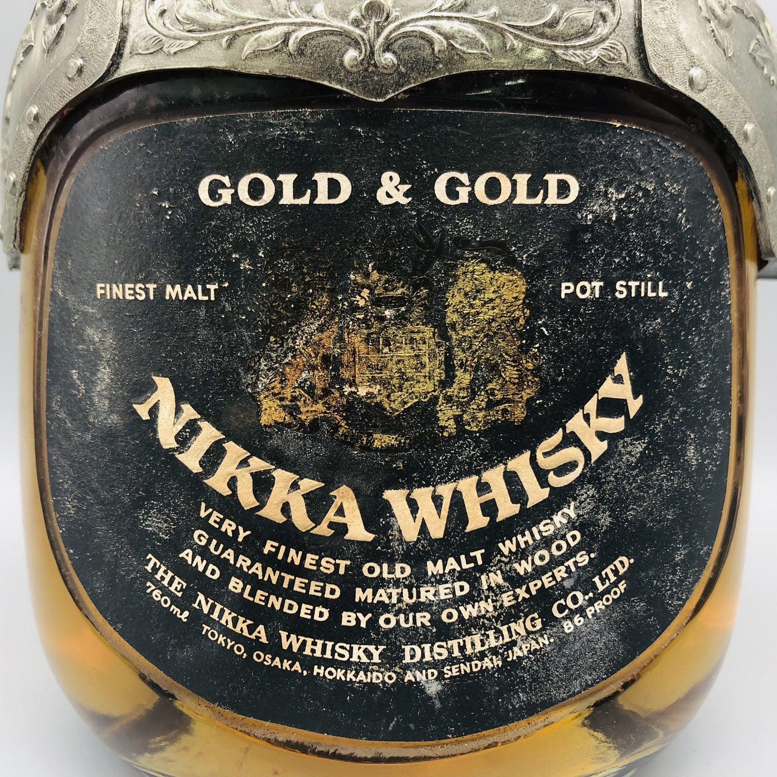 NIKKA WHISKY GOLD & GOLD 甲冑ボトル NIKKA WHISKY ニッカウヰスキー ゴールド&ゴールド 甲冑ボトル 760ml