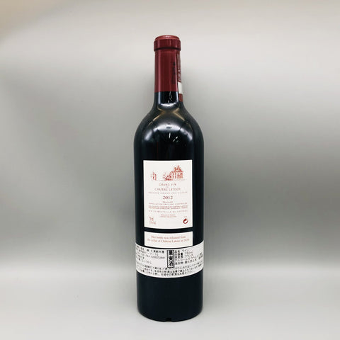 Chateau Latour 2012 750ml 背面