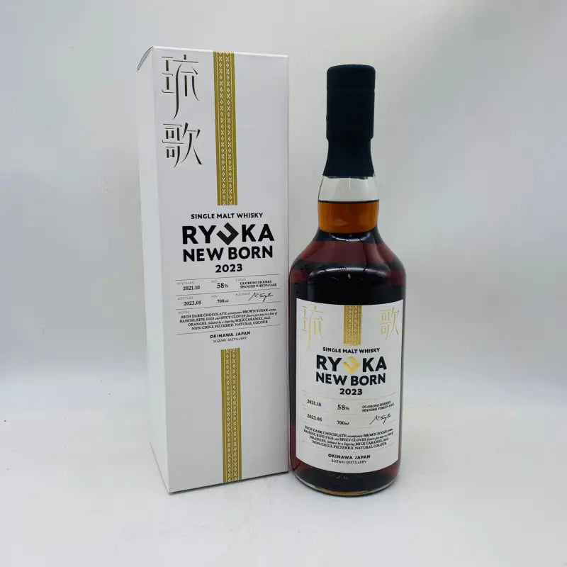 NEW BORN シングルモルトウィスキー 琉歌 2023 58% 700ml - ウイスキー