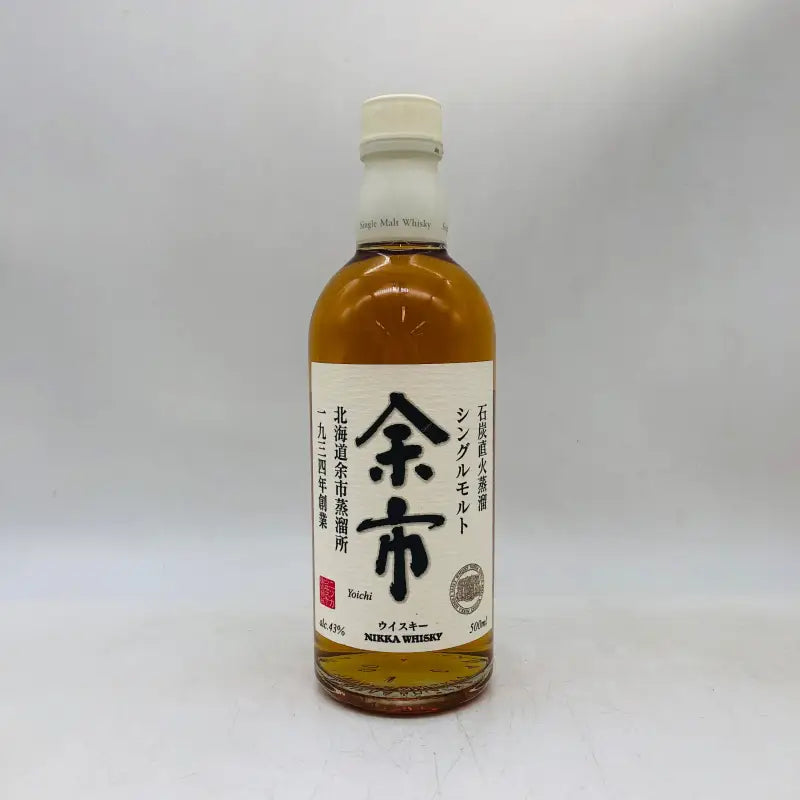 NIKKA ニッカ 余市 シングルモルト 石炭直火蒸溜 500ml 43% ウイスキー