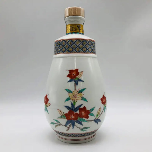 サントリー 響 35年 十四代酒井田柿右衛門作 濁手山つつじ文洋酒瓶 700ml 45% 外箱あり - ウイスキー