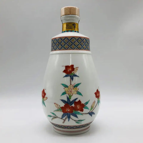 サントリー 響 35年 十四代酒井田柿右衛門作 濁手山つつじ文洋酒瓶 700ml 45% 外箱あり - ウイスキー