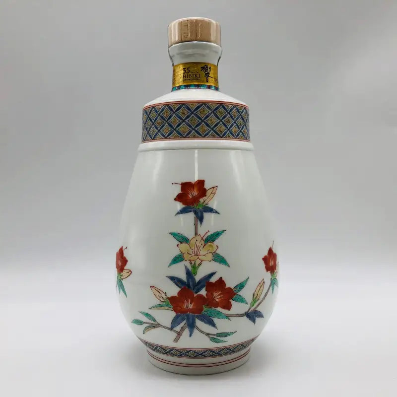 サントリー 響35年 十四代酒井田柿右衛門作 濁手山つつじ文洋酒瓶