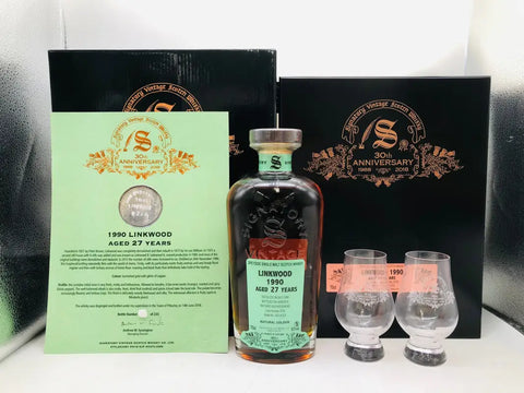 シグナトリー リンクウッド 27年 1990-2008 30th アニバーサリー 50.3度 - ウイスキー