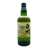 サントリー 白州12年 700ml 43%のボトル、希少な日本産シングルモルトウイスキー