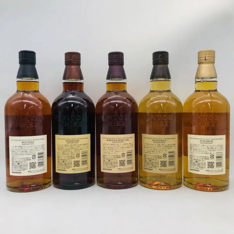 SUNTORY 山崎 2020 リミテッドエディション パンチョン、ボルドーワインカスク、スパニッシュオーク、ピーテッドモルト、ミズナラ 5本セット 700ml 48% 箱あり - ウイスキー